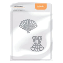 Load image into Gallery viewer, Tonic Studios Die Cutting Beautiful Basque &amp; Fan Die Set - 4716E

