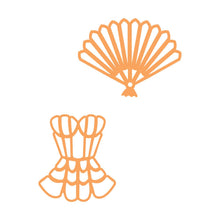 Load image into Gallery viewer, Tonic Studios Die Cutting Beautiful Basque &amp; Fan Die Set - 4716E
