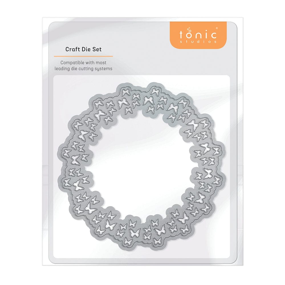Tonic Studios Die Cutting Butterfly Circle Die Set - 4679E