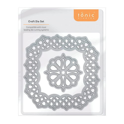 Tonic Studios Die Cutting Delicate Lattice Square Die Set - 4693E