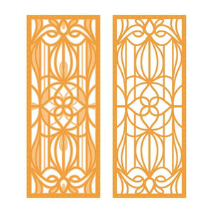 Tonic Studios Die Cutting Entwined Embellishment - Stained Glass Window Strip Die Set - 4298E