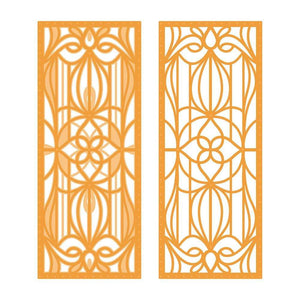 Tonic Studios Die Cutting Entwined Embellishment - Stained Glass Window Strip Die Set - 4298E