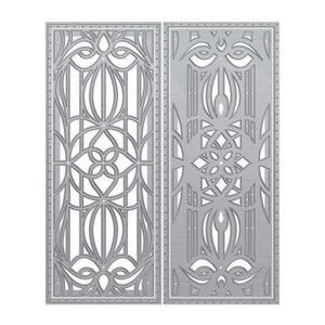 Tonic Studios Die Cutting Entwined Embellishment - Stained Glass Window Strip Die Set - 4298E