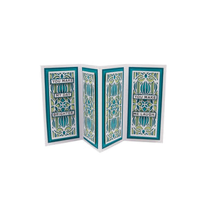 Tonic Studios Die Cutting Entwined Embellishment - Stained Glass Window Strip Die Set - 4298E
