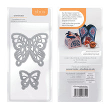 Load image into Gallery viewer, Tonic Studios Die Cutting Layered Butterflies - Peacock Die Set - 4751E
