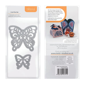 Tonic Studios Die Cutting Layered Butterflies - Peacock Die Set - 4751E
