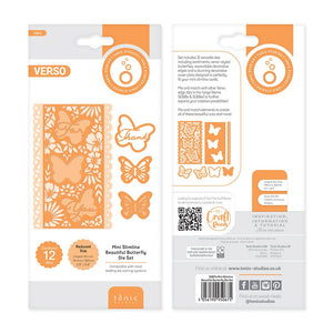 Tonic Studios Die Cutting Mini Slimline Beautiful Butterfly Die Set - 5067E