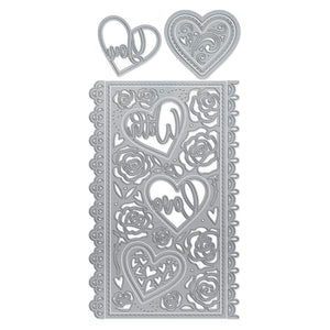 Tonic Studios Die Cutting Mini Slimline Love Hearts Die Set - 5069E