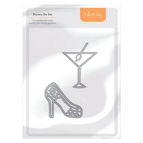 Tonic Studios Die Cutting Party Heels & Cocktails Die Set - 4707E