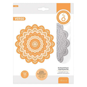 Tonic Studios Die Cutting Scalloped Flower Layering Die Set - 4490E