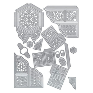 Tonic Studios Die Cutting Secret Affection Hexagon Box Die Set - 4764E