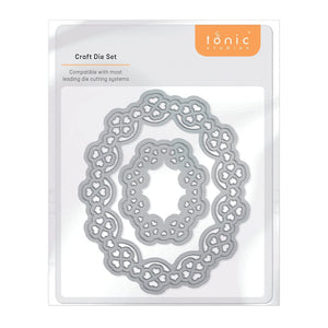Tonic Studios Die Cutting Shamrock Ovals Die Set - 4699E
