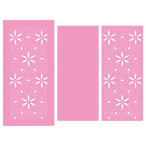 Tonic Studios Die Cutting Slimline Floral Background Die Set - 4316E