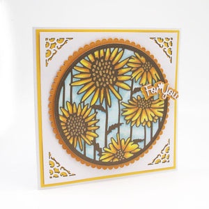 Tonic Studios Die Cutting Sunflower Silhouette Layering Die Set - 4322E