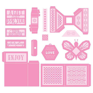 Tonic Studios Die Cutting Tonic Studios - Beautiful Butterfly Tiered Box Die Set - 4103E