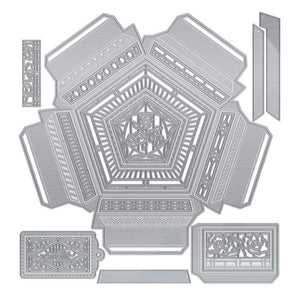 Tonic Studios Die Cutting Tonic Studios - Crystal Containers - Pentagon Base - 4118E