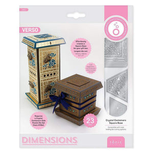 Tonic Studios Die Cutting Tonic Studios - Crystal Containers - Square Base - 4117E