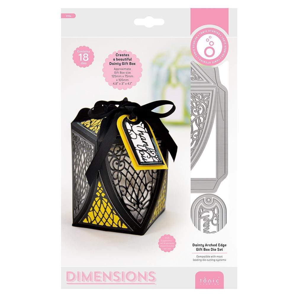 Tonic Studios Die Cutting Tonic Studios - Dainty Arched Edge Gift Box Die Set - 4113E