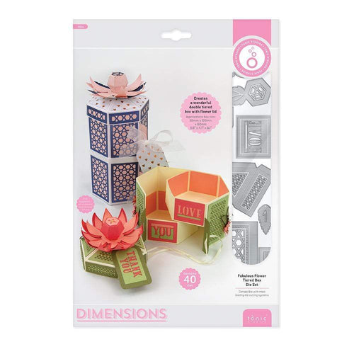 Tonic Studios Die Cutting Tonic Studios - Fabulous Flower Tiered Box Die Set - 4104E