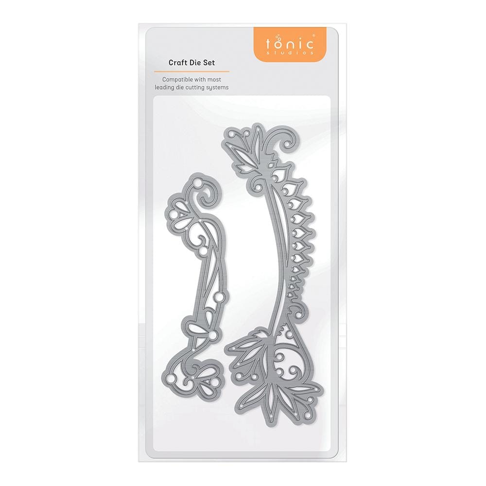 Tonic Studios Die Cutting Tonic Studios - Filigree Flourish Duo Strip Die Set  - 4470E