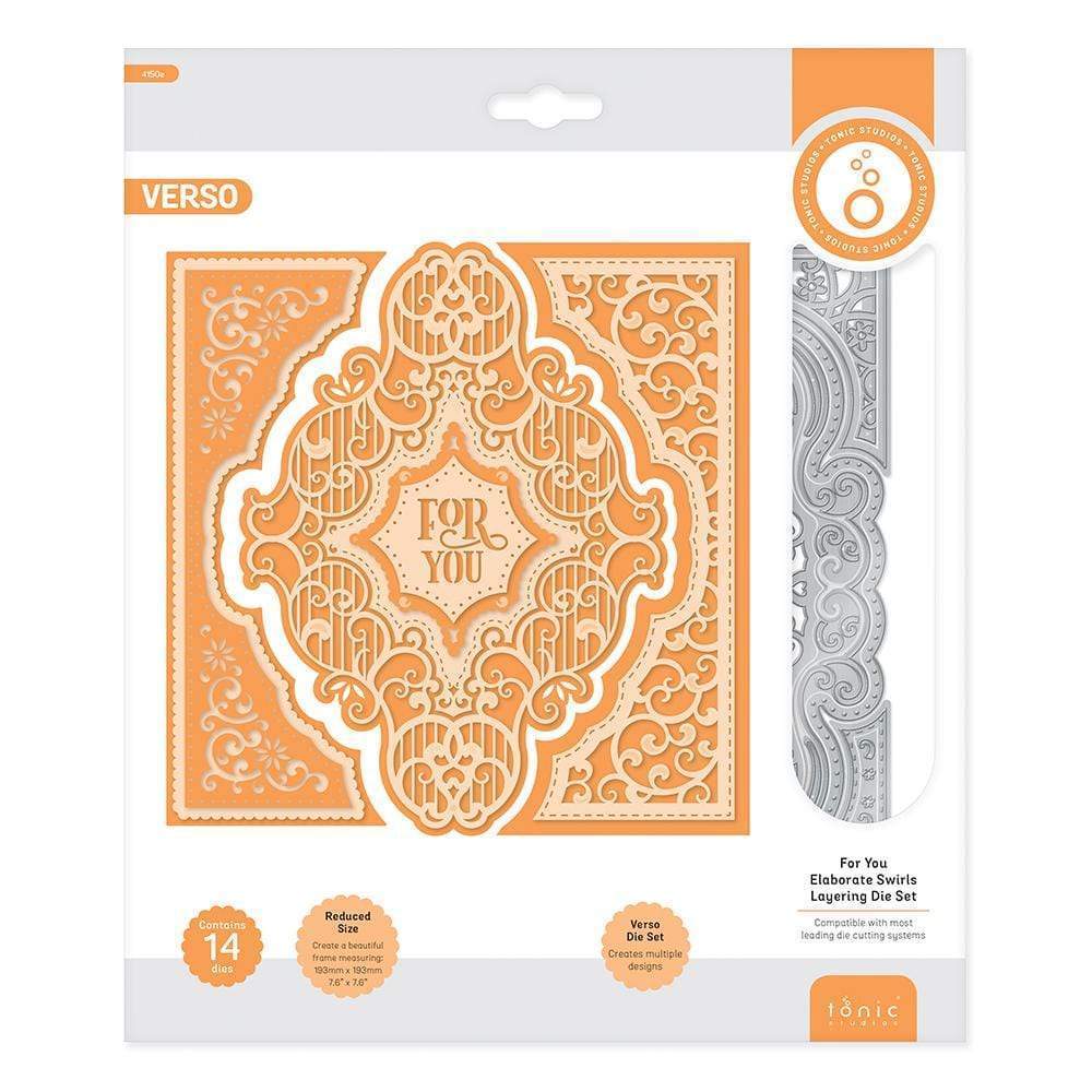 Tonic Studios Die Cutting Tonic Studios - For You Elaborate Swirls - Layering Die Set - 4150E