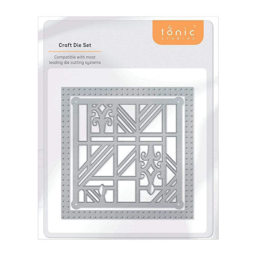 Tonic Studios Die Cutting Tonic Studios - Geometric Fleur Patchwork Die Set  - 4430E