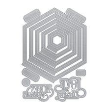 Load image into Gallery viewer, Tonic Studios Die Cutting Tonic Studios - Hopes In Hexagon Base Creator Die Set - 4126E
