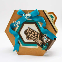 Load image into Gallery viewer, Tonic Studios Die Cutting Tonic Studios - Hopes In Hexagon Base Creator Die Set - 4126E
