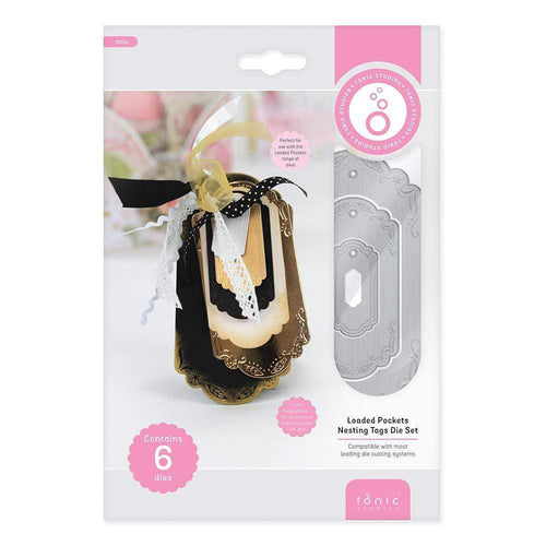 Tonic Studios Die Cutting Tonic Studios - Loaded Pockets - Nesting Tags Die Set - 3917E
