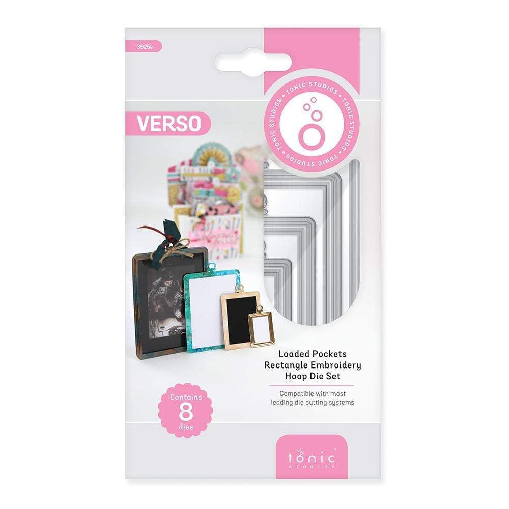 Tonic Studios Die Cutting Tonic Studios - Loaded Pockets - Rectangle Embroidery Hoop - 3925E