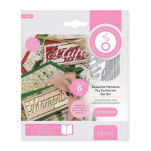 Load image into Gallery viewer, Tonic Studios Die Cutting Tonic Studios - My Memory Book - Beautiful Moments Tag Sentiments - 4362E
