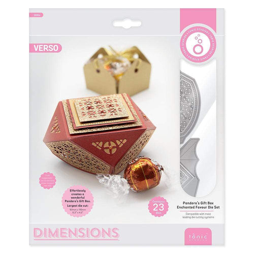 Tonic Studios Die Cutting Tonic Studios - Pandoras Gift Box - Enchanting Favour Die Set - 3800E