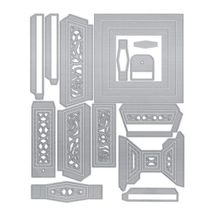 Tonic Studios Die Cutting Tonic Studios - Stackable Tiffin Box - Glistening Pyramid Die Set - 4250E