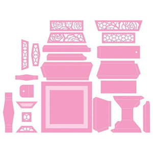 Tonic Studios Die Cutting Tonic Studios - Stackable Tiffin Box - Glistening Pyramid Die Set - 4250E