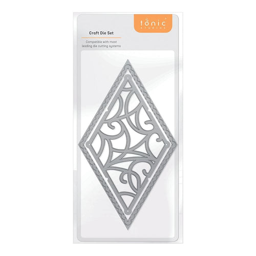 Tonic Studios Die Cutting Tonic Studios - Tangled Vine Diamond Patchwork Die Set  - 4466E