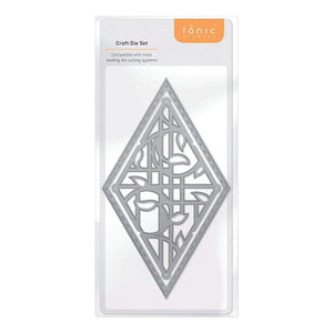 Tonic Studios Die Cutting Tonic Studios - Vineyard Frond Diamond Patchwork Die Set  - 4465E