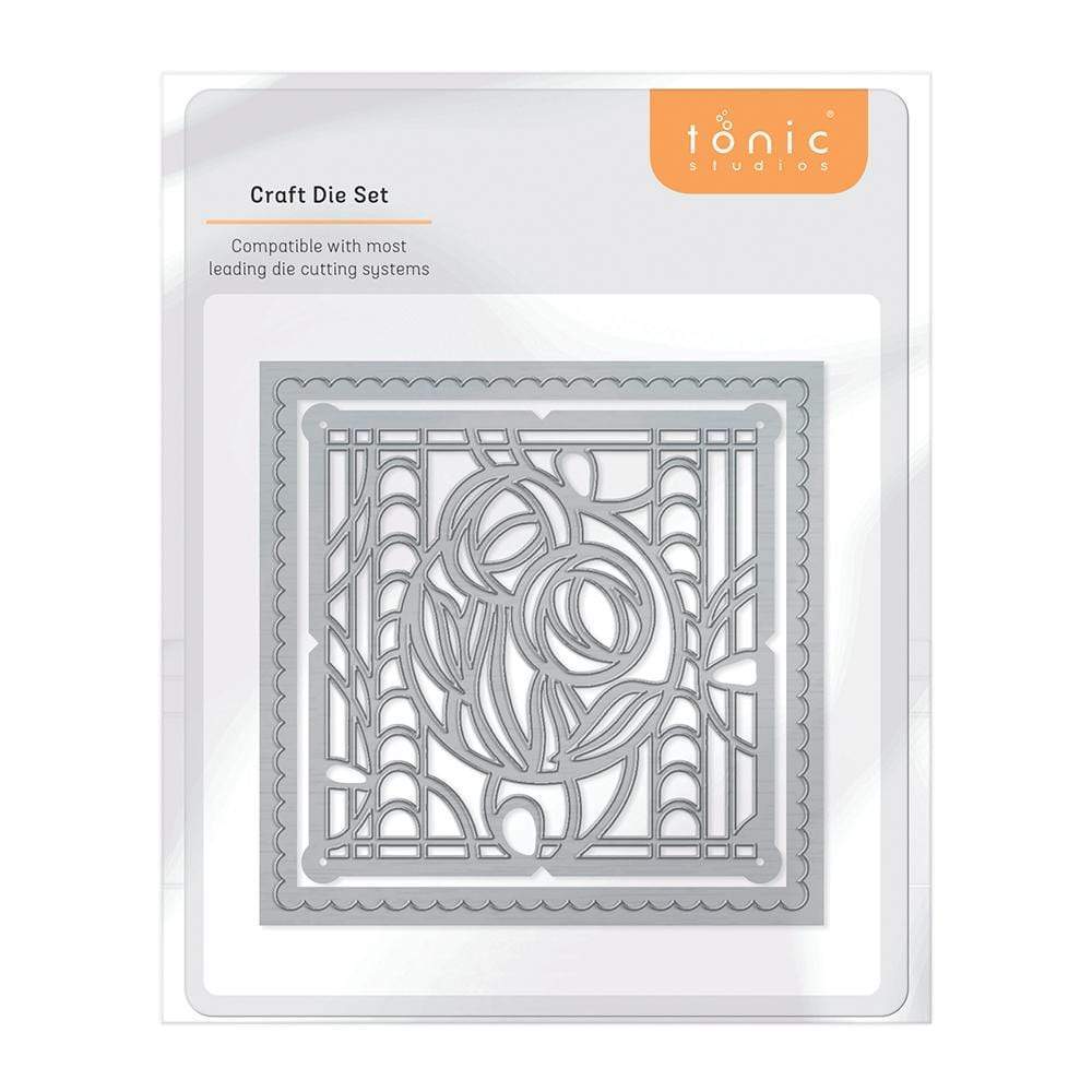 Tonic Studios Die Cutting Tonic Studios - Vinyard Butterfly Square Die Set  - 4420E