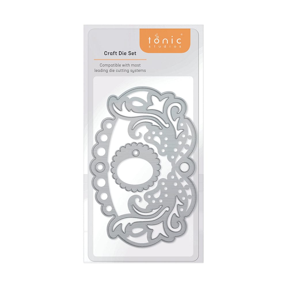 Tonic Studios Die Cutting Vintage Oval Tag Die Set - 4674E