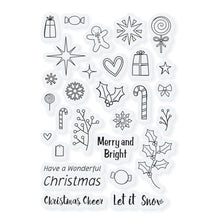 Load image into Gallery viewer, Tonic Studios Shaker Creator Christmas Confetti Sentiments Stamp Set (A6) - 4920E
